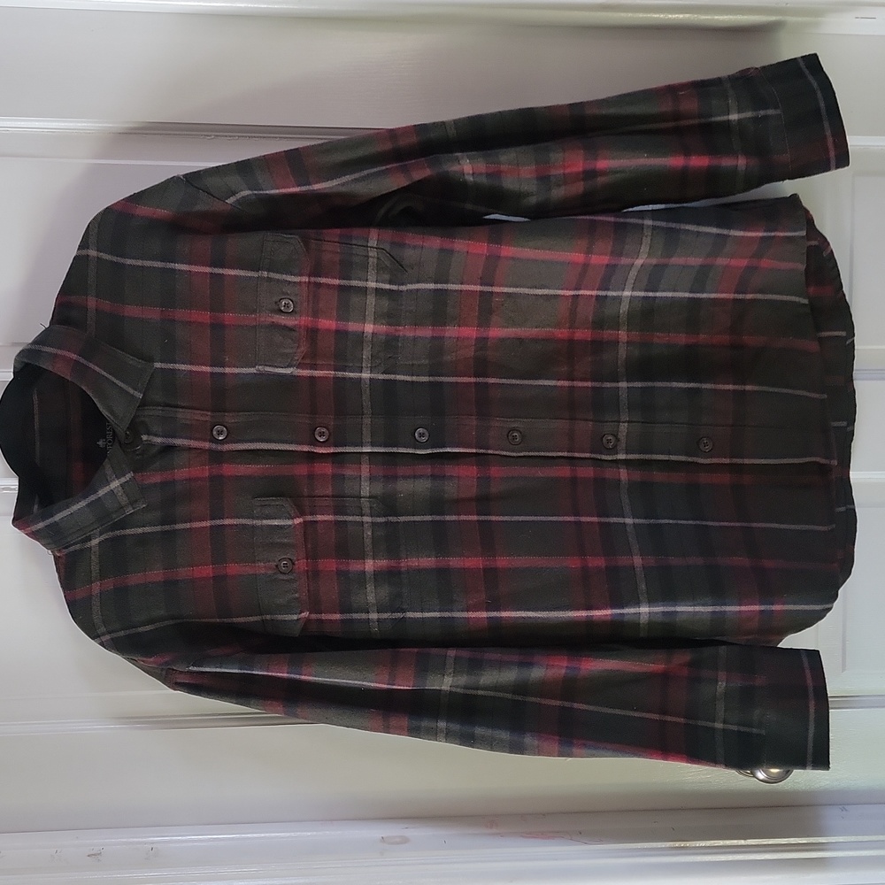 Rainforest Men's XL Plaid Cotten Flannel Shirt NWOT